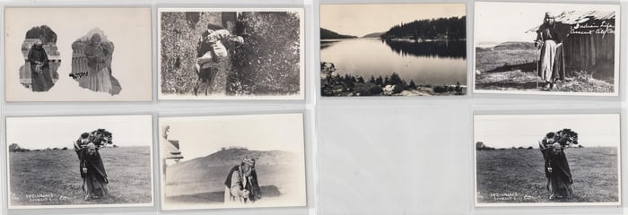 Native American (7) RPPC [Crescent City, CA]