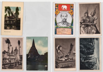 Antique (7) Postcards [Siam; Thailand]