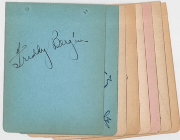 Morton Downey, Sr,. Milton Berle +++ *(8 pcs)