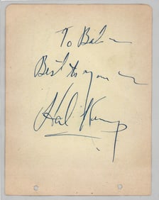 Hal Kemp (d. 1940 age 36), Skinnay Ennis (d. 1963)