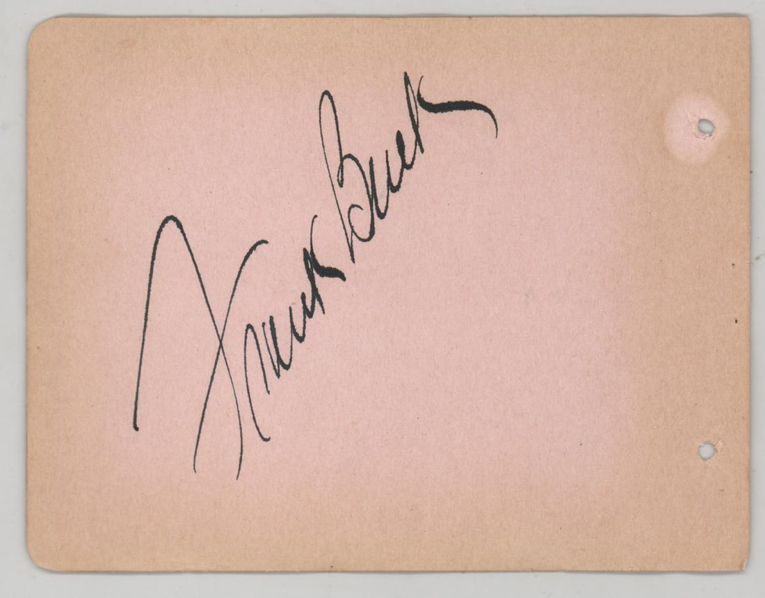 Frank "Bring 'Em Back Alive" Buck Autograph (1 of 2)