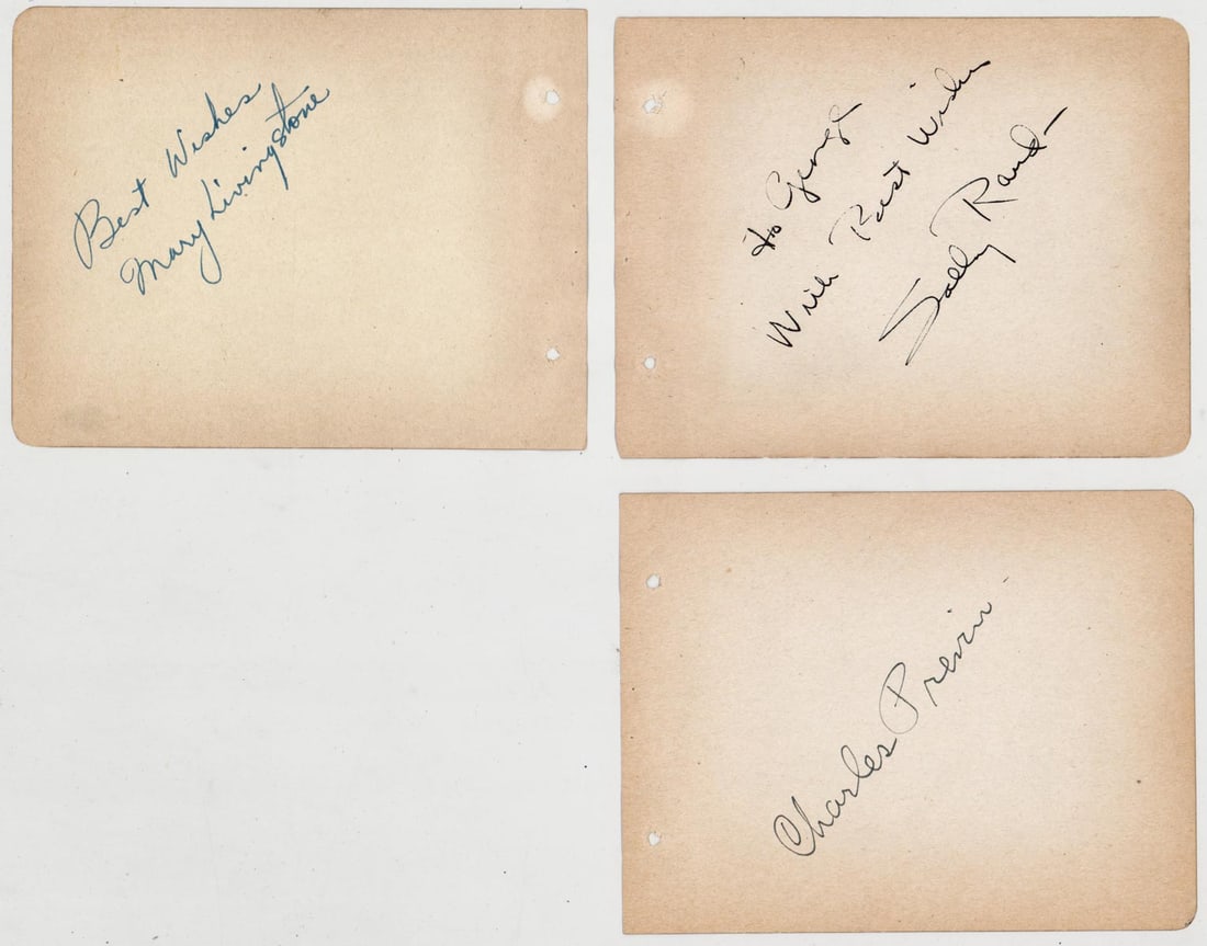 Sally Rand, Mary Livingstone, Benny Rubin ++ (1 of 7)