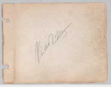 Vivien Leigh Autographed Album Page