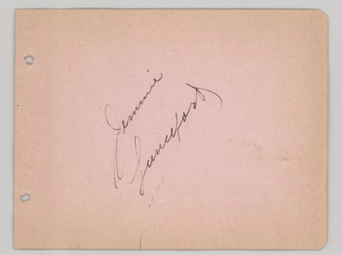 Jimmie Lunceford (d. 1947) Autograph