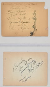 Tommy Dorsey & Band 2 Pages w/14 Signatures