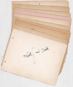 1930's Autograph Album Pages