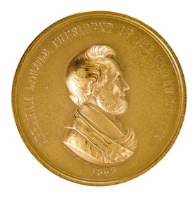 Abraham Lincoln 3 Inch Peace Medal