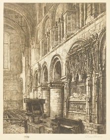 Oliver Baker SIGNED Engraving [Church]