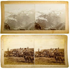 RARE (2) Washington State Stereoviews [DB Ewing]