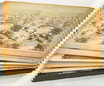 Spokane WA, Oregon (6) Antique Stereoviews