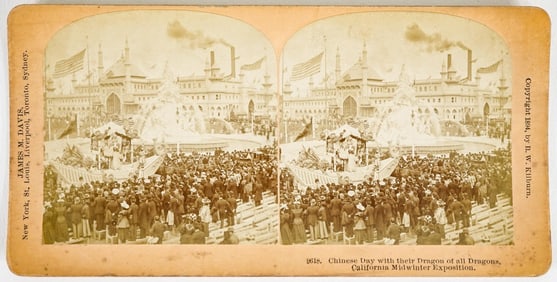 RARE California Midwinter Expo Stereoview