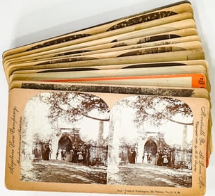 Antique (13) Stereoviews -Whitle House, Americana