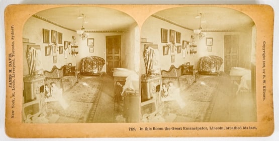 Abraham Lincoln Antique Stereoview [Kilburn 1892]