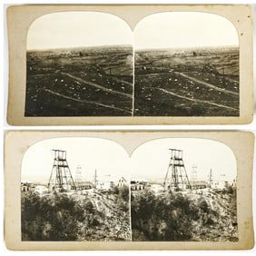 RARE Mining (2) Antique Stereoviews