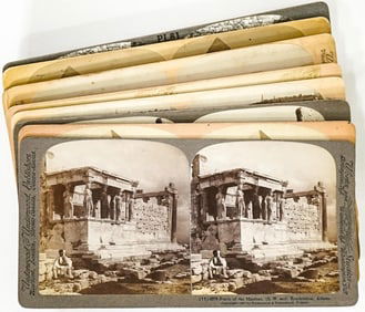 Antique (9) Stereoviews -Egypt, Palestine, Greece