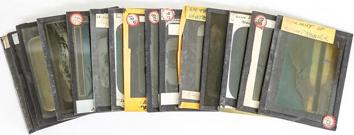 Lantern Glass Slides (16) Ranier Nat'l Park PNW