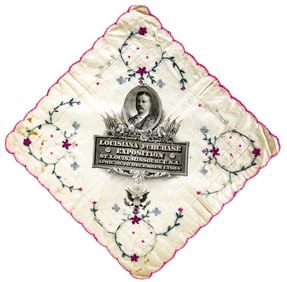 SILK SCARF - THEODORE ROOSEVELT - St. Louis 1904