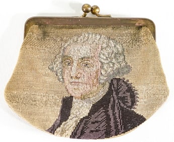 George Washington & Mt. Vernon Coin Purse -19thC