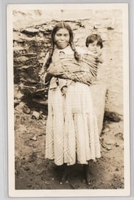 Antique Native American Real Photo Postcard