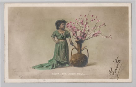 CIRCUS Anita the Doll Postcard SIGNED