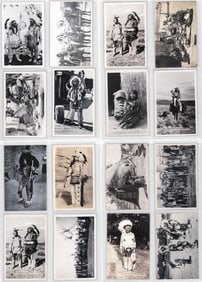 Antique (16) Native American Real Photo Postcards