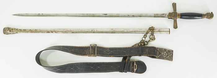 34.5 IN Masonic Sword w/ Strap