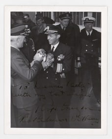 Rear Admiral Cruzen 1948 Letter and Photo