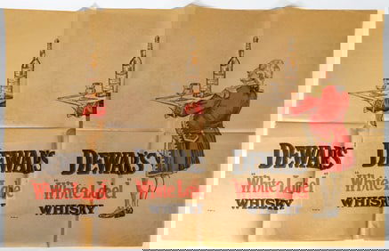 Vintage Dewar's White Label Whisky Posters