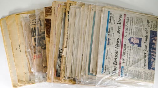 Group of Historical Newspapers
