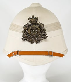 British Army Pith Helmet w/ 24th Regiment Badge
