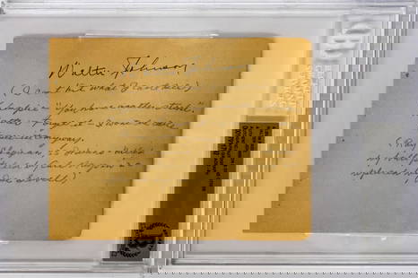 Walter Johnson Autographed Album Page BAS 9: Walter Johnson Autographed Album Page. Beckett Auto Grade 9. Authenticated and encapsulated by Beckett Authentication Services #00017911792. The side opposite Walter Johnson is signed Duane Yates.