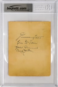 Jimmie Foxx, 1933 Philadelphia A's Album Page
