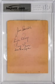 1933 New York Yankees Album Page-Tony Lazzeri