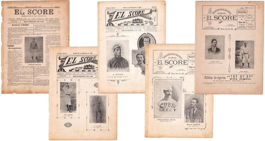 Ca.1900 Cuban Baseball Periodicals (128)