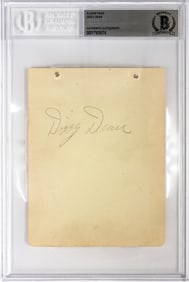 Dizzy Dean Autographed Album Page