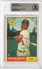 Willie Davis Signed RC 1961 Topps #506
