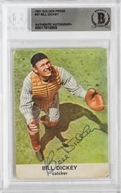 Bill Dickey Autographed 1961 Golden Press