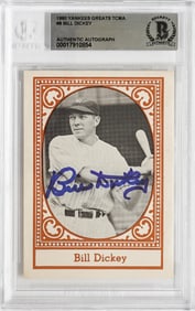 Bill Dickey Autographed 1980 Yankees Greats TCMA
