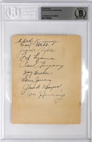 1933 White Sox and Senators Album Page