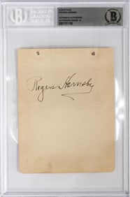 Rogers Hornsby Autographed Album Page