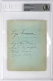 1933 Chicago White Sox Autographed Album Page