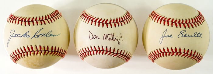 Jocko Conlan, Don Mattingly, Joe Sewell