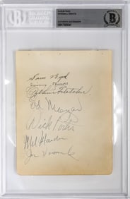 1930's Baseball Signed Album Page (Art Fletcher)