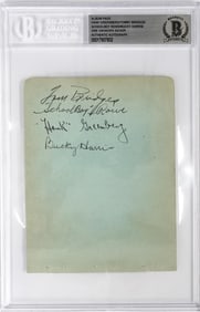 Greenberg/Bridges/Rowe/Harris Album Page