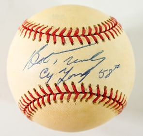 Bob Turley (1958 Cy Young Award) SS Baseball