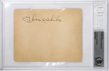 Thomas Shibe (1866-1936) Signed Album Page