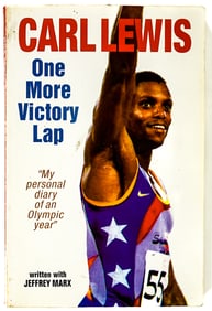 Carl Lewis - One More Lap SIGNED BAS COA