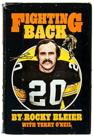 Fighting Back by Rocky Bleier SIGNED BAS COA