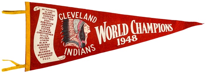 Cleveland Indians 1948 World Series Champions Pent