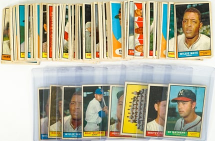 1961 Topps Base Cards (150)